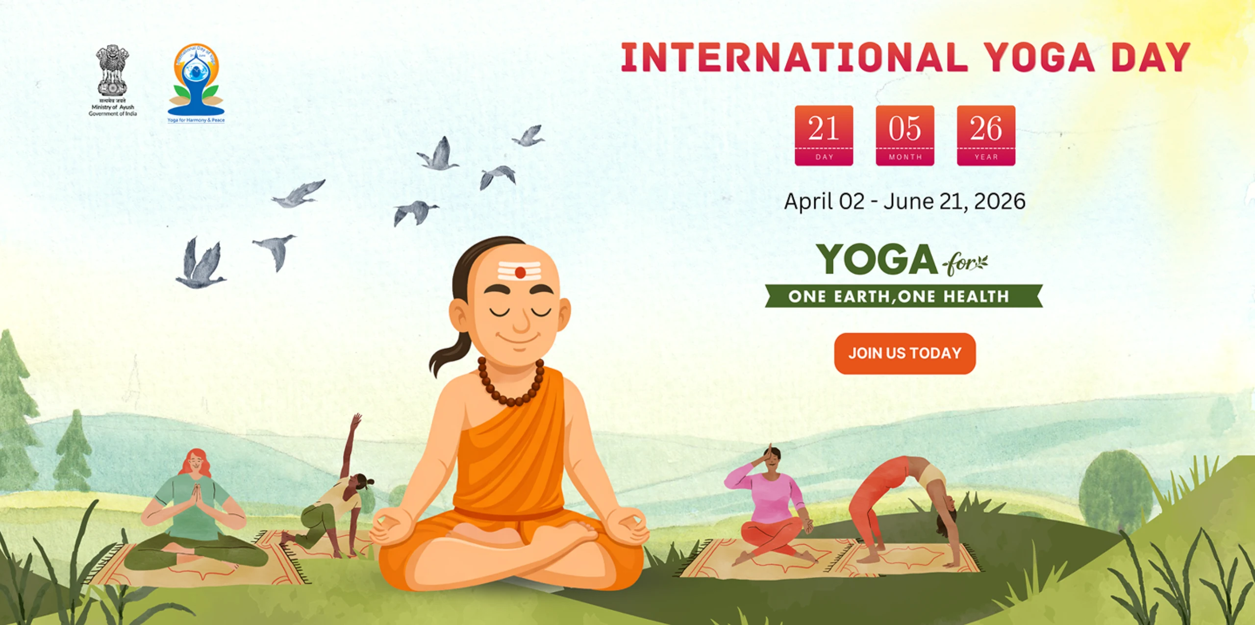yoga day banner